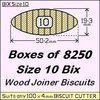 1 Box of 8250 Size 10 Bix Wood Biscuit Joiners
