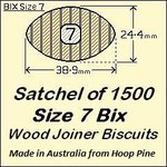 1 Satchel of 1500, Size 7 Bix Wood Biscuit Joiners