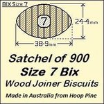 1 Satchel of 900, Size 7 Bix Wood Biscuit Joiners