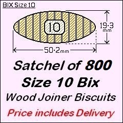 1 Satchel of 800 Size 10 Bix - Price includes Delivery