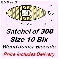 1 Satchel of 300 Size 10 Bix. Price includes Delivery and GST