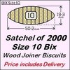 1 Satchel of 2000 Size 10 Bix - Price includes Delivery and GST