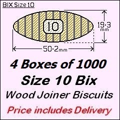 4 Boxes of 1000 Size 10 Bix. Price includes Delivery and GST