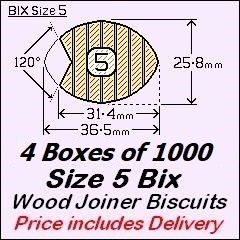 4 Boxes of 1000, Size 5 Bix. Price includes Delivery and GST
